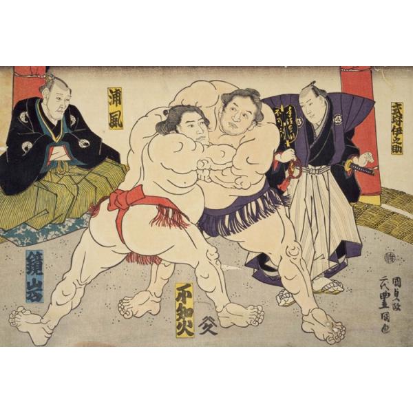 [Release date: August 29, 2017]商品名：大相撲 錦絵「取組の図」サイズ：26×38cm品　番：CUT-300-145ピース数：300メーカー：キューティーズ補　足：【ジグソーパズル】【日本画・吉祥柄】【浮世絵】...