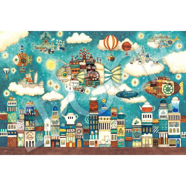 [Release date: September 14, 2024]商品名：空想カフェの奥の空飛ぶ魚の街サイズ：50×75cm品　番：EPO-12-620sピース数：1000メーカー：エポック社補　足：【ジグソーパズル】【イラスト】【西村典...