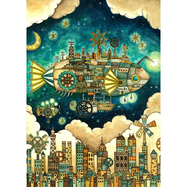 エポック社（EPOCH） ジグソーパズル 空想の街 機械仕掛けの空飛ぶ魚の