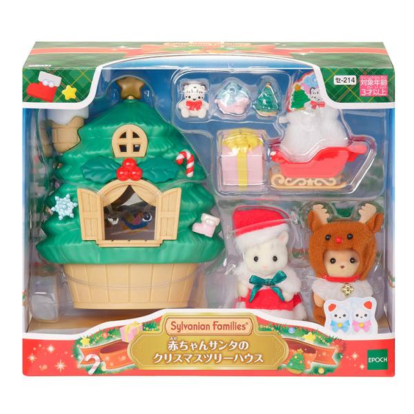[Release date: October 9, 2025]商品名：赤ちゃんサンタのクリスマスツリーハウスサイズ：W180×D85×H150mm品　番：セ-214メーカー：エポック社補　足：【おもちゃ】【シルバニアファミリー】【ファミリー...