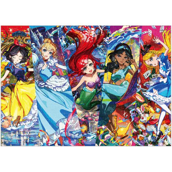 レトロ　水森亜「Girls Collection」300ピース　ジグソーパズル テンヨー（Tenyo） ジグソーパズル Disney Girls(プリンセス) 300