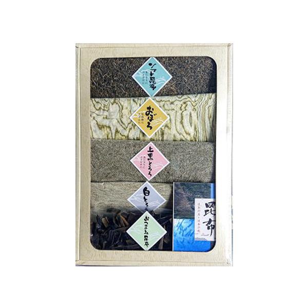 本体価格：2,000円内容量：ソフト昆布52g、おぼろ昆布16g、上黒とろろ45g、白とろろ28g、おつまみ昆布22gアレルギー表示：小麦、ゼラチン賞味期限：300日［AS-20］