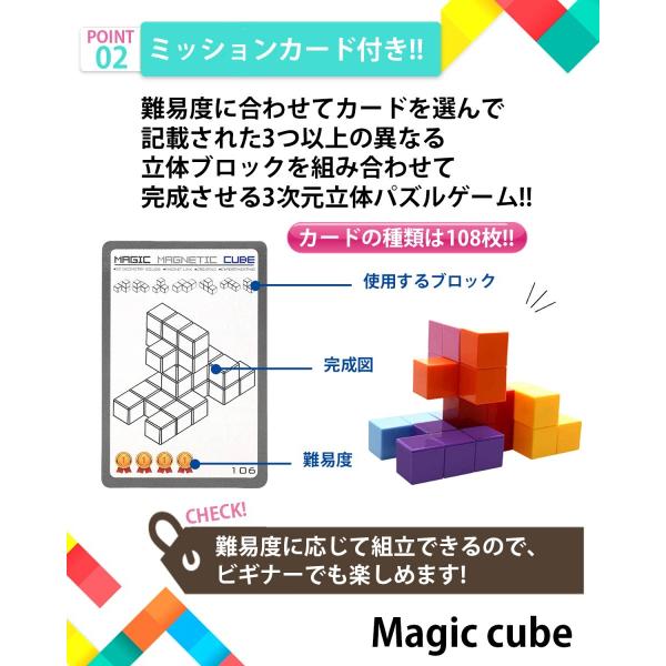 Toyarts 空間マグネットパズル 立方体パズル マグネットブロック 知育玩具ブロック 立体型テトリス タイル Buyee Buyee 日本の通販商品 オークションの代理入札 代理購入