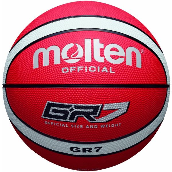 molten(モルテン)BGR7-RW／ゴムバスケットボール 7号球 レッド