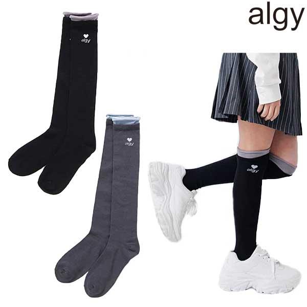 SALE 10%OFF　ALGY　アルジー　レイヤード風ハイソックス　19-21 cm 22-24 cm　2026-03　G254946