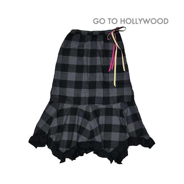 GOTOHOLLYWOOD ゴートゥーハリウッド　チェックスカート　01 Go To Hollywood バッファローチェック ミスマッチ ロング