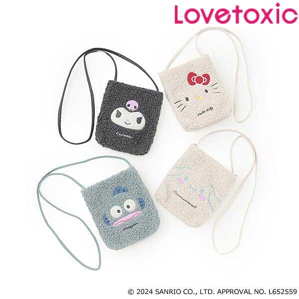 LOVETOXIC ラブトキシック Lovetoxic 【SANRIO】ボアショルダーバッグ