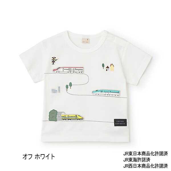 petit main プティマイン petit main 【新幹線】線路半袖Tシャツ