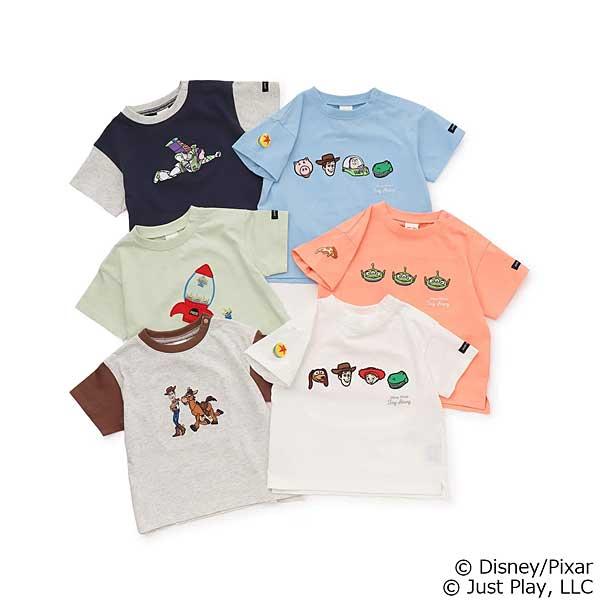 SALE 20%OFF　プティマイン　petit main　【Pixer】TOY STORY / アップリケ半袖Tシャツ　90-120ｃｍ　2026-05　9562221