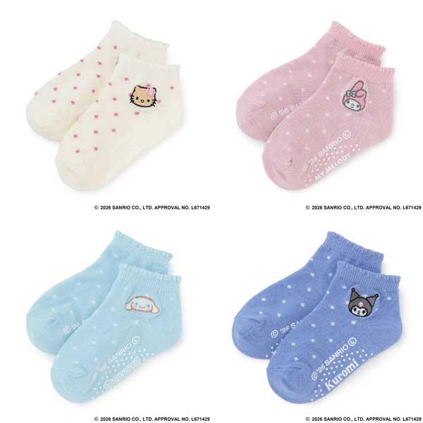 petit main　プティマイン　【サンリオキャラクターズ】ショート丈ソックス　S(13-15)M(16-18)L(18-20cm)　9662429