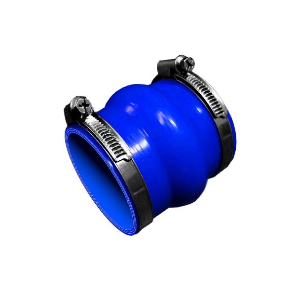 TOYOKING バンド付 シリコンホース クッション 同径 内径 Φ57mm 青色