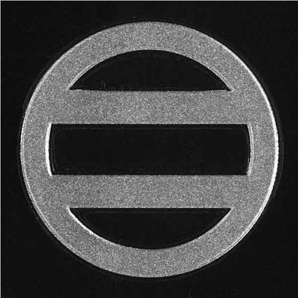 家紋 蒔絵シール 家紋ステッカー 「 丸に二つ引き 」 銀 30mm : TOYO