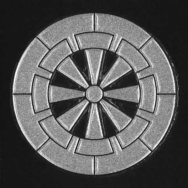 ■日本製■柄サイズ　W3cm×H3cm家紋の柄のみが残るタイプのステッカーです。貼り付けかんたん、他に類を見ない質感と輝き、抜群の耐久性と粘着力！スマホカバーや剣道の胴に貼り付けるのに調度いいサイズ！車は古くから貴人に用いられた。 平安時代...