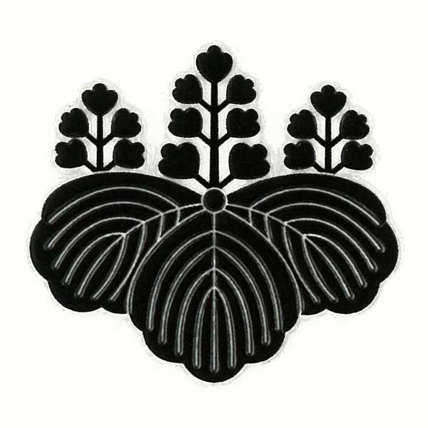 家紋ステッカー 蒔絵シール 「 五七桐 」 黒 : TOYO LABO - 通販