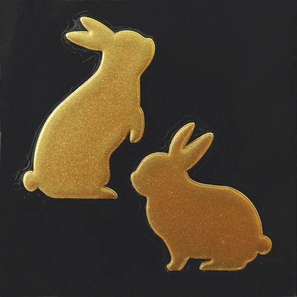 うさぎ 蒔絵シール Love Animal ウサギa 2匹 金 Ms Al 01gd Toyo Labo 通販 Yahoo ショッピング