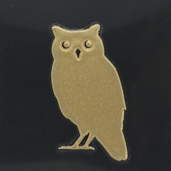 ふくろう 蒔絵シール LOVE BIRD コノハズク 金 : ms-bird-04gd : TOYO 