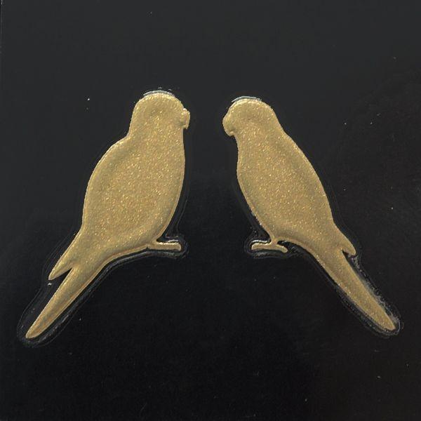 インコ 蒔絵シール LOVEBIRD インコ 金 : TOYO LABO - 通販
