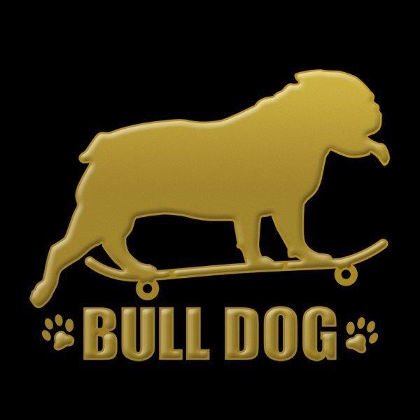 犬 蒔絵シール Love Dog ブルドッグ スケボー 金 Ms Dog 55gd Toyo Labo 通販 Yahoo ショッピング