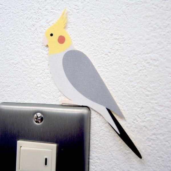 鳥 ウォールステッカー Bird L Ife Color バードライフ カラー オカメインコ灰色 スイッチ ステッカー Ws Bird 02c Toyo Labo 通販 Yahoo ショッピング