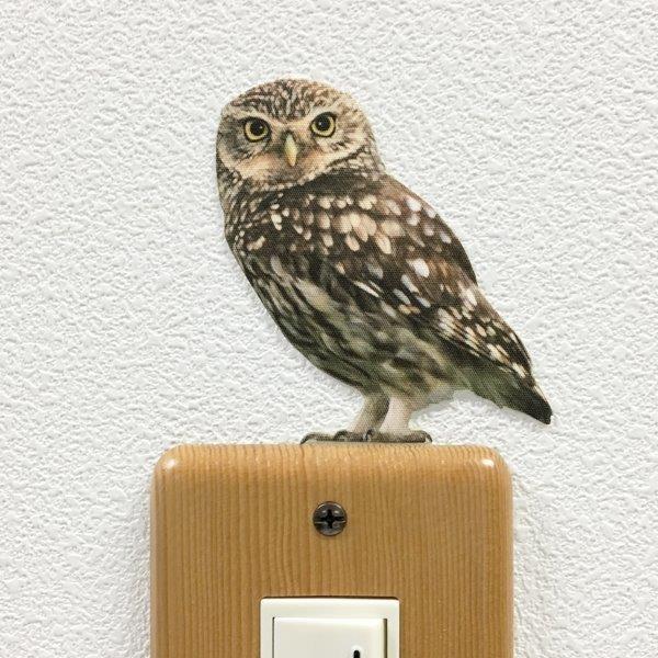 ■日本製■シールサイズ　縦 7.6 cm  x  横 6.9 cm電気のスイッチまわり、棚の上、トイレの壁など毎日何気なく見ている場所にストーリーを生み出すことができるウォールステッカーです。従来のシールのようにテカテカ反射することが無いフ...