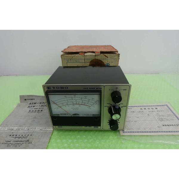 TONO SWRパワーメーター ASW-180G ASW-180G【TONO】1.8〜160MHz(SWR・POWER計）Max 200W対応 巨大