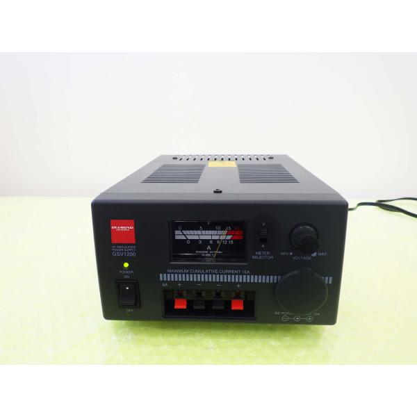 第一電波工業 DAIAMOND GSV1200 安定化電源供給器 最大15A GSV1200【DIAMOND】直流安定化電源DC1V〜DC15V可変 Max 15A 現状渡し品