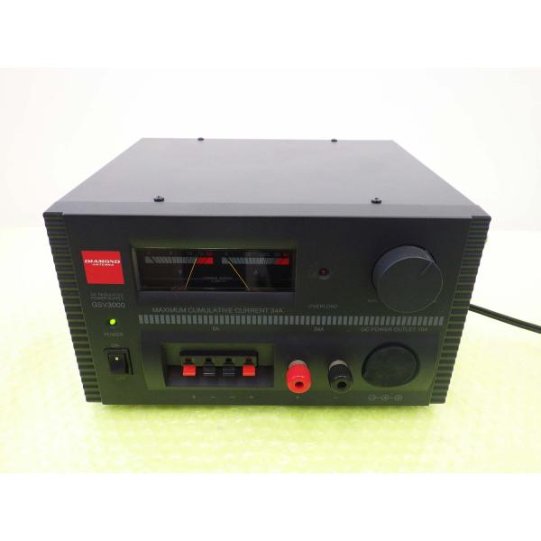 [送料無料]ダイアモンドアンテナ製GSV3000　直流安定化電源 MAX34A GSV3000【DIAMOND】直流安定化電源DC1〜15V/Max34A 点検清掃済み