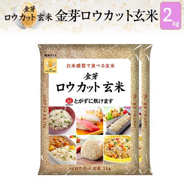 新米 玄米 金芽ロウカット玄米 2kg(1kg×2袋) 工場直送 送料無料 令和4年産 長野県産 コシヒカリ 使用 無洗米 令和4年産 無洗米玄米　米　お米　