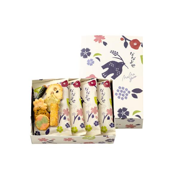 四季折々の素材を使って季節の野山をイメージし、味覚だけでなく五感を使って楽しんでもらえるお米のお菓子をつくりました。７種類の味・形・食感の違う、あられ・お煎餅を一袋にお詰め合わせした人気の商品です。ブランドモチーフ「らくみ鳥と四季の草花」を...