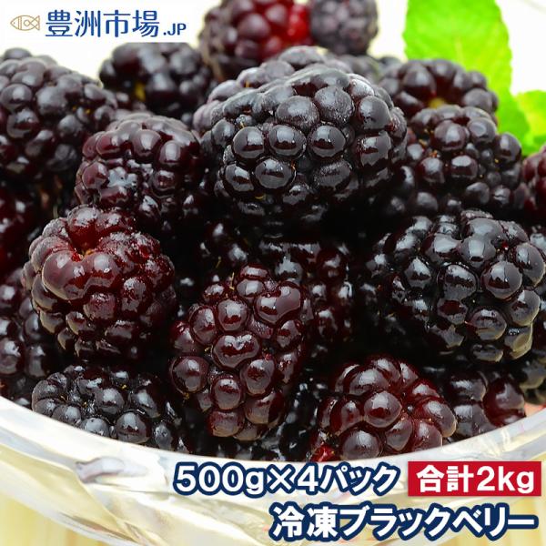 ブラックベリー 冷凍ブラックベリー 2kg 500g×4パック 冷凍フルーツ ヨナナス