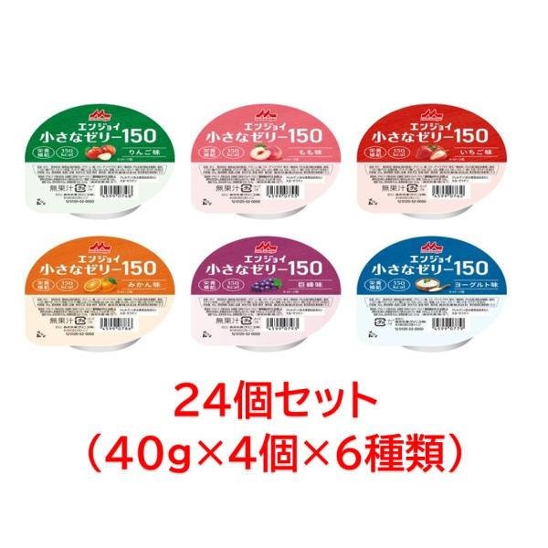 森永乳業 クリニコ エンジョイ小さなゼリー150 いろいろセット 24個（6種各4個） 1個（40g）で100kcal（キロカロリー） 介護食 栄養補給