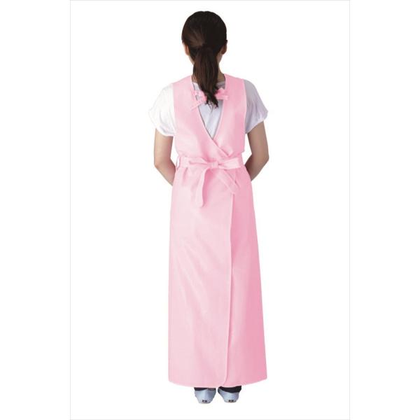 フットマーク 入浴介護用エプロン M ピンク 403306 防水 抗菌 防臭 乾燥機OK 入浴介助