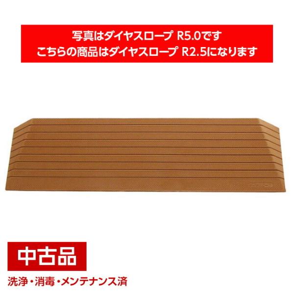 ゴム製のすべり止め段差解消スロープです<br>