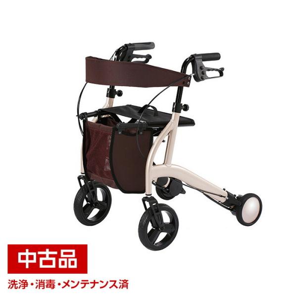 【中古】RT.ワークス ロボットアシストウォーカーRT.2 シャンパンゴールド RT2-01CG 歩行器 歩行車 標準タイプ