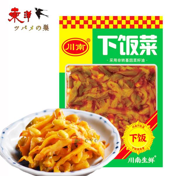 川南下飯菜120g【1点】味付けザーサイ 漬物 江豆 ささげ入り 120gx1点