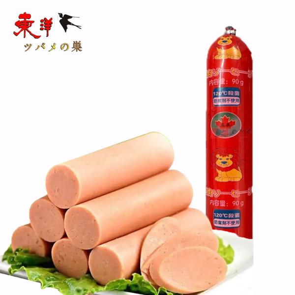 豚肉火腿腸(赤色)90g【1点】豚肉ソーセージ 防腐剤不使用 日本国内製造 90gx1点