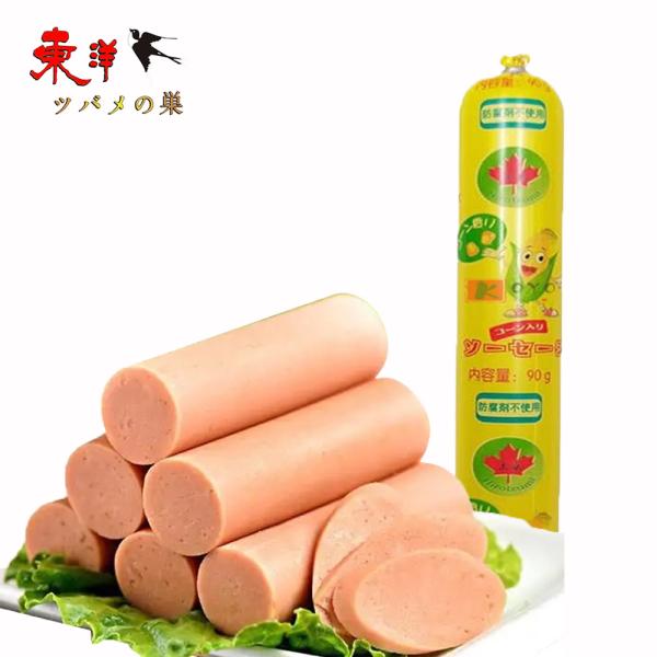 玉米ソーセージ90g【1点】 コーン入り 日本国内生産 コーン香り 火腿腸 香腸 泡面火腿 90gx1点