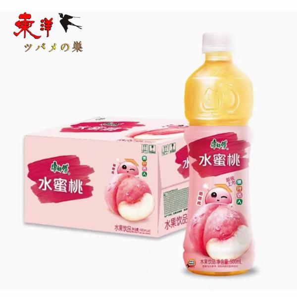 康師傅水蜜桃500ml【1点】桃ジュース ドリンク 中華飲料 500mlx1点