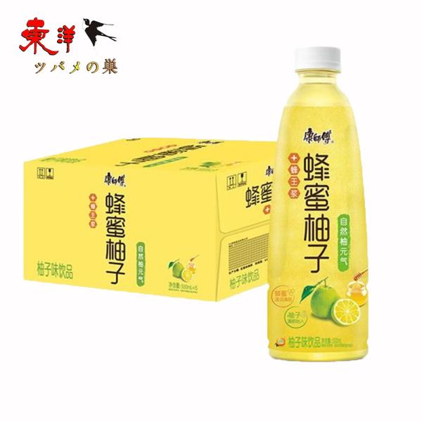 康師傅蜂蜜柚子茶500ml【1点】ハチミツゆずティー ドリンク 中華飲料 500mlx1点