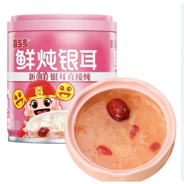 喜多多鮮燉銀耳200g【1点】白キクラゲのスープ 鮮燉銀耳湯 即食 200gx1点