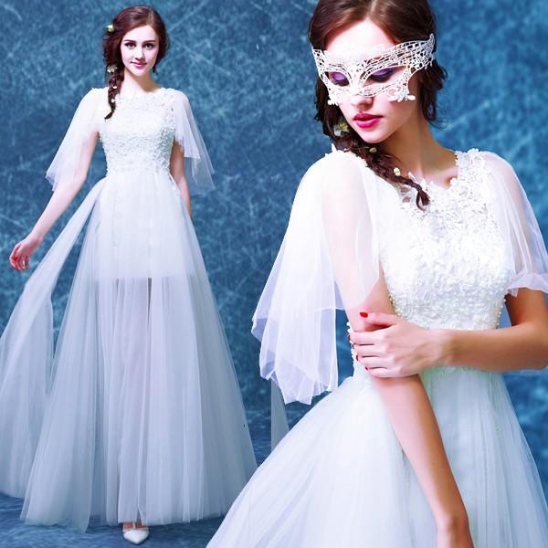 ウェディングドレス 安い Aラインドレス ウエディングドレス 二次会 花嫁 パーティードレス ボレロ 披露宴 ブライダル 結婚式 ロングドレス 演奏会 Wedding Azhs062 トヨワストア 通販 Yahoo ショッピング