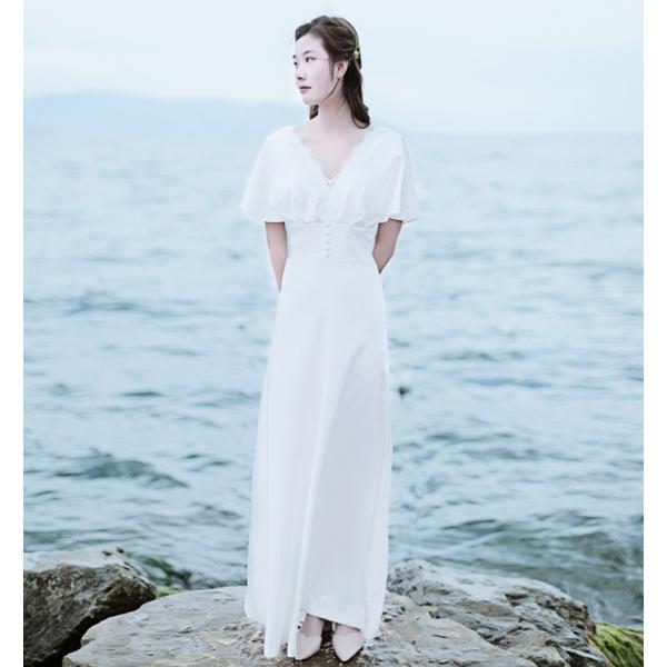 買い大阪 袖あり 花嫁 結婚式 白 演奏会 海外挙式 披露宴 安い 大きいサイズ 二次会 ロングドレス ブライダル パーティードレス ウエディングドレス Aライン Aiuqf Ecサイト Charoenkit Co Th