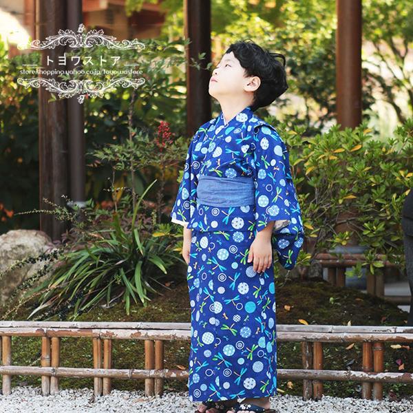 子供浴衣 キッズ浴衣 和装 和服 浴衣 帯 男の子 子供 キッズ かわいい おしゃれ 夏祭り お祭り おまつり 花火大会 七五三 プレゼント 送料無料 Hf024 トヨワストア 通販 Yahoo ショッピング