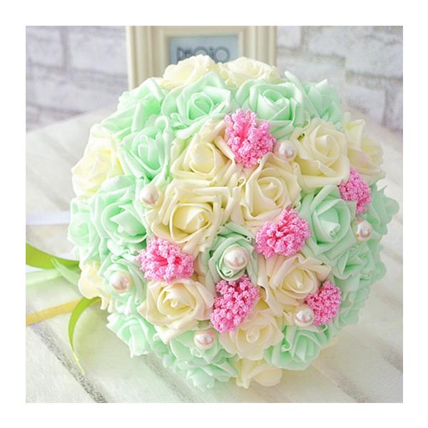 ウエディングブーケ ブートニア 安い 結婚式 ウェディングブーケ 花嫁 アレンジメント 披露宴 ウェディング用 造花 ブライダルブーケ 手作り Buyee 日本代购平台 产品购物网站大全 Buyee一站式代购 Bot Online