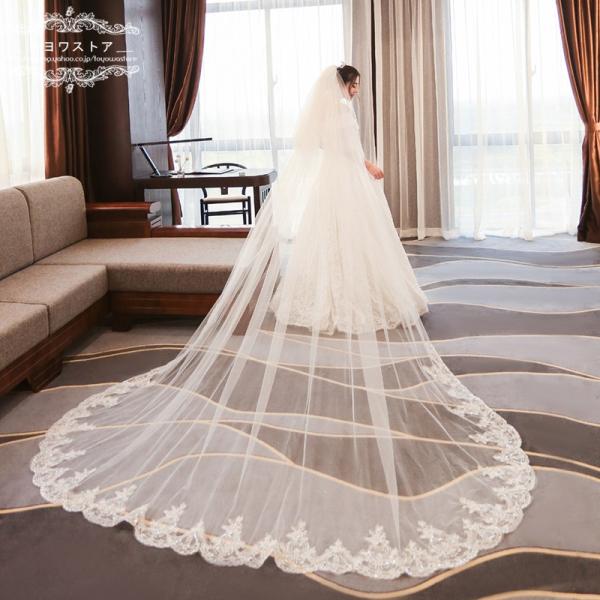 ウェディングベール ロング コーム付き ベールアップ 安い 結婚式 花嫁 披露宴 二次会 ブライダル 刺繍 マリアベール Buyee Buyee 提供一站式最全面最专业现地yahoo Japan拍卖代bid代拍代购服务 Bot Online