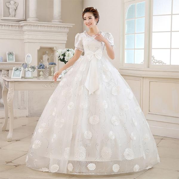 ウエディングドレス エンパイア 安い 二次会 ウェディングドレス 半袖 結婚式 マタニティドレス 披露宴 花嫁 ブライダル ロングドレス 白 妊婦 サッシュリボン Buyee Buyee 日本の通販商品 オークションの代理入札 代理購入