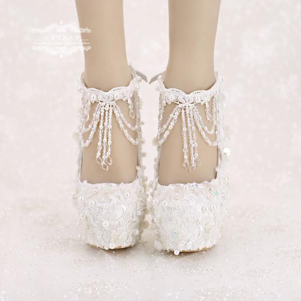 ウエディングシューズ 結婚式 パンプス 安い ウェディングパンプス ハイヒール 二次会 パーティー ピンヒール 花嫁 ブライダル レディース靴 ストラップ付 白 Buyee Buyee 日本の通販商品 オークションの代理入札 代理購入
