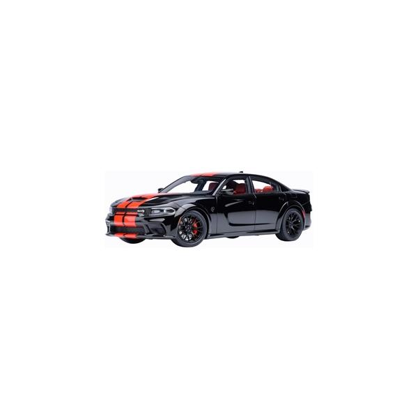 AUTOart 1/18 ダッジ チャージャー SRT ヘルキャット レッドアイ ジェイルブレイク (ブラック/オレンジ・ストライプ ［PITCH BLACK］) オートアート