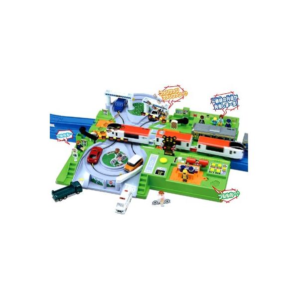 タカラトミー プラレール トミカと遊ぼう！ DX踏切ステーション (鉄道