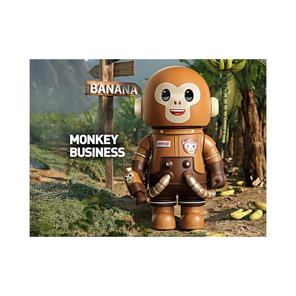 POPMART MEGA SPACE MOLLY 100%×emoji シリーズ [17.MONKEY BUSINESS